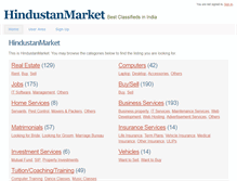 Tablet Screenshot of hindustanmarket.com